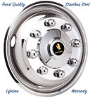 F350dsfotls1 Eagle Ford Lug Stainless Steel Bolt On Wheel Simulator Rim
