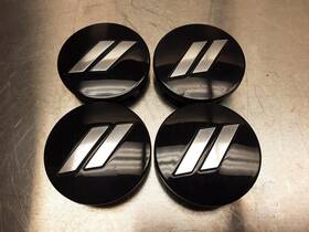 6cz27dx8aa Factory/oem 2015-2023 Dodge Challenger Charger Set Of 4 Rhombi Gloss Black Center Caps