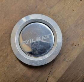 C0244 Falken Wheels Center Cap 1 Chrome #c0244 Nice Used 2.25 Inch Clip Dia