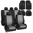 Fb083115gray-f11305black Fh Group Universal Waterproof Neoprene Auto Seat Cover Gray Black