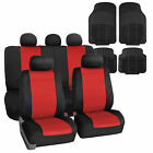 Fb083115red-f11305black Fh Group Universal Waterproof Neoprene Auto Seat Cover Red Black