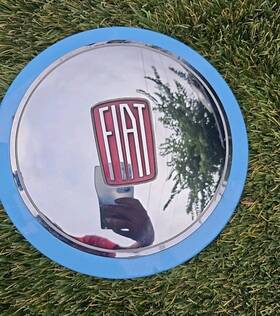 68230456aa Fiat 500c Center Wheel Cap Oem 500 Blue