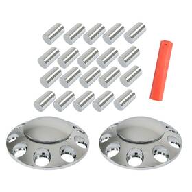 In4095117al Findmall 2pcs Front Axle Cover Hub Cap Thread And 33mm Lug Nuts Covers For Semi Truck In4095117al Findmall 2pcs Front Axle Cover Hub Cap Thread And 33mm Lug Nuts Covers For Semi Truck
