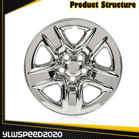 Ylw02etn2063asl Fit For 06-12 Toyota Rav4 17inch Chrome Plaste Twheel Hub Caps Full Rim Skin Cover