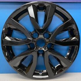 Fits 2017-2020 Nissan Rogue Sv 17inch Gloss Black Wheel Skin # 7826-gb One Piece