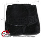 Fm2101-fs Set Heavy Duty Trimmable Pvc Floor Mat Front And Rear