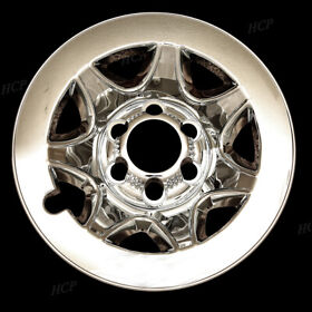 Vhp-imp-89x For 2014 Chevrolet Silverado 17inch Steel 7 Spoke Chrome Wheelskin Set Of Four