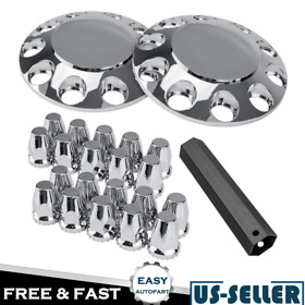 Eas596450 For Dodge Ram Truck 17inch 8lug Wheel Center Hub Caps Rim Nut Bolt Covers Chrome