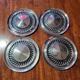 Ford 0-1 O-2 1959 Ranchero Thunderbird 14 Inch Full Hubcaps Convertible Beautifuloem Set4