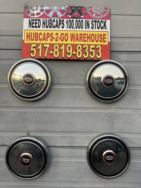 Ford 10.5 4 1972-76 Maverick Grand Torino Hubcaps Poverty Fits 14 Inch /15 Wheel Rare Red