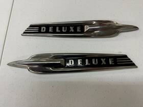 1a-16188-c Ford 1951 Nos Deluxe Front Fender Mouldings Trim Pair 1a-16188c