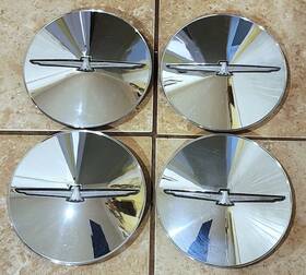1w63-1a096-bc Ford Set Of 4 Oem 2002-2003 Thunderbird T-bird Hubcaps Center Caps