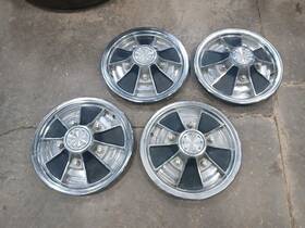 Ford 302 428 427 460 66 67 68 Mag Hub Caps 14 Inch Set Of 4 Wheel Covers 1966 1967 1968 Hubcaps
