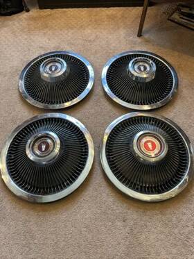 4765 Ford Oem 1968 1969 Fairlane Torino Chrome Metal Wire Spoke Hub Cap Wheel Covers