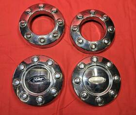 53c4-1a096-ke Ford 2012 F250 4x4 4wd 8 Lug Wheel Center Caps Set 08 - 16 F350 Single