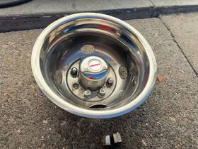 570.fd8y23 Ford 1990-2013 E-350 450 Drw Dually Bolt-on Chrome Steel Wheel Simulator Rear 16