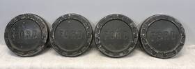 Ford 61 62 63 64 65 66 F100 Set 4 1961-1966 Truck Bottle Cap Hubcap Dog Dish Vintage 9-1/2 Inch