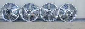 Ford 63 64 65 500 1965 Mustang Hubcap Wheel Cover Center Cap Antique Vintage Set Of 4