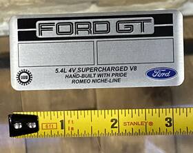 6g7z-demb Ford Nos Oem 2005 2006 Gt40 Valve Cover Emblem Badge Gt 40 Supercar Romeo Mi