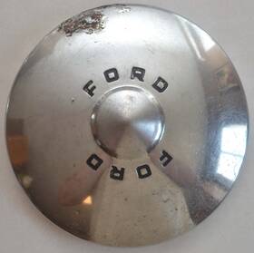 8a-1130-b Ford 1949-1950 Dog Dish Poverty Hubcap 10.5 Inch Chrome Wheel Cover Original Oem