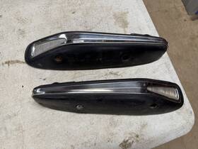 C2ab-6531600-blk Ford Pair Of 1962 Galaxie 500 Xl Rear Arm Rests Black With Ash Trays