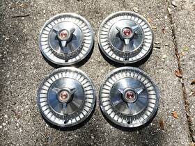 C30z-1130 Ford Four 13-inch 13 Inch Wheel Covers For A 1963 Fairlane Sports Coupe