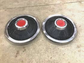 C8s4-1130e Ford C8sa-1130e 1970s 2 Turbine 15 Inch Hubcap Wheel Cover Hub Caps #c8s4-1130e