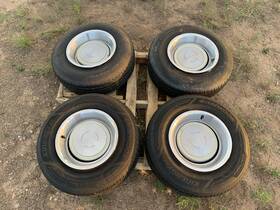 D0za-1210-b Ford 1970-71 Torino Mach Fairlane Set 4 14 Inch X 7 Steel Factory Wheels Caps And Rings