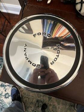D2aa-1130-a Ford 1971-1973 Mustang Dog Dish Wheel Cover Hubcap - Oem