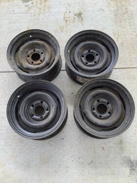 D2oz-1007-e Ford Nos 1972- Torino 14x6 Wheels Dog Dish Hubcaps