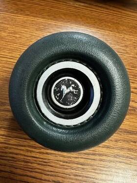 D3fz-13a805-b Ford 1971 - 1976 Pinto Steering Wheel Horn Button Blue 1972 1973 1974 1975
