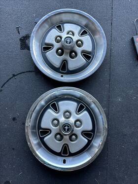 Doza-1130-l Ford 1970-1973 Mustang Mach I Gran Torino Cougar Hubcap 14 Inch Set Of 2