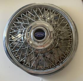 E7aj-1a115-aa Ford 1 Oem 1984-1985 Tempo 14 Inch Wire Spoke Hubcap Wheel Cover #0a