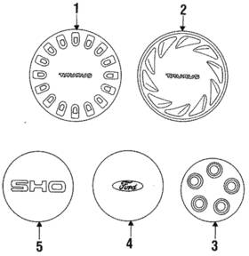 F4dz-1130-c Ford Genuine Center Cap