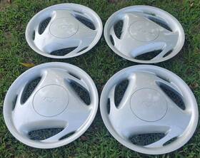 F4zz1130a Ford 1994-1998 Mustang 15 Inch Oem Wheel Covers Hubcaps Silver Set 4