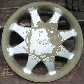 F7bz1130aa Ford 1997 Aspire 13 Inch 8 Spoke Hubcap / Wheel Cover Oem #