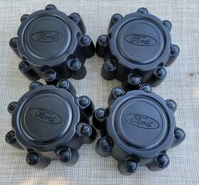 F81a1a096ea Ford F81a1a096ea/fa Center Caps 4 Black F250 F350 Excursion 1999-2004 2wd P#f81a1a096ea/fa