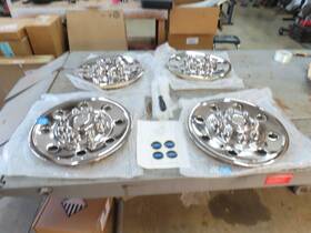 F81z-1a115-ba Ford Wheel Cover Cap Set Of 4 16 Inch Super Duty Srw