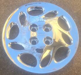 F8c6-1130-ca Ford Rare Oem 1998-00 Escort Zx2 14 Inch Chrome Hubcap Wheel Cover #01