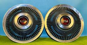 D40z1130d Ford Fomoco 1974-79 Ltd Ii Torino Cougar Montego 14 Inch Turbine Hubcaps Wheelcovers 2