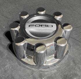 Hc3c-1a096-kbd Ford 2017-2024 F-250 F-350 Srw Rear 4x4 Factory Hub Center Wheel Cap Chrome Oem