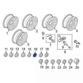 Hc3z-1130-kda Ford Genuine Cover Wheel