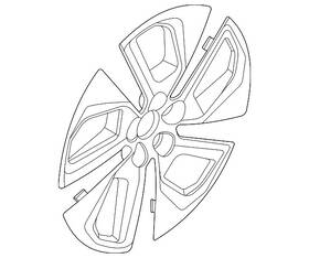 Lj8z-1130-d Ford Genuine Wheel Cover