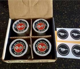 C9zz-1130-f Ford Motor Co. Nos 1969 Boss 429 Mustang Chrome Magnum 500 Tall Wheel Caps Nib