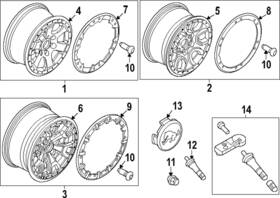 Nb3z-1021-b Ford Genuine Trim Ring