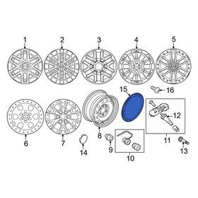 W716548s450b Ford Oe For F-150 2017-2020 Wheel Trim Ring