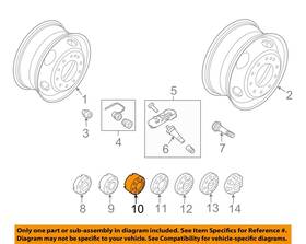 Hc3z1130y Ford Oem 17-22 F-250 Super Duty Wheels Wheels-wheel Cap