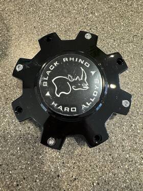 Psc0288165blagbk1 Ford Black Rhino Hard Alloys Wheel Center Hub Cap Gloss