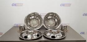 570.fd8791 Ford Truck 91 F350 Dually Wheel Rim Simulator Center Cap Set