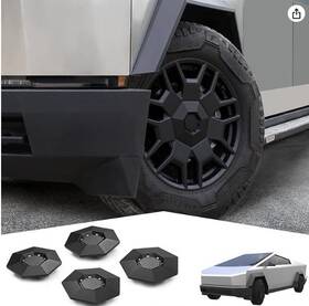Lg24070821 Foronetry Tesla Cybertruck All Terrain Tires Compatible Wheel Hubcaps 4 Pces